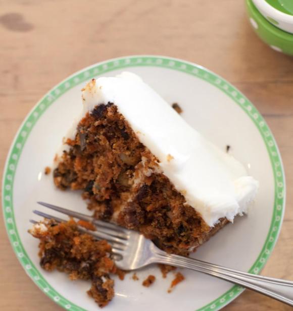 A Slice of Super Chunky Carrot Cake from Icing on the Cake Bakery (Los Gatos, CA) - Photo Courtesy of Icing on the Cake Bakery