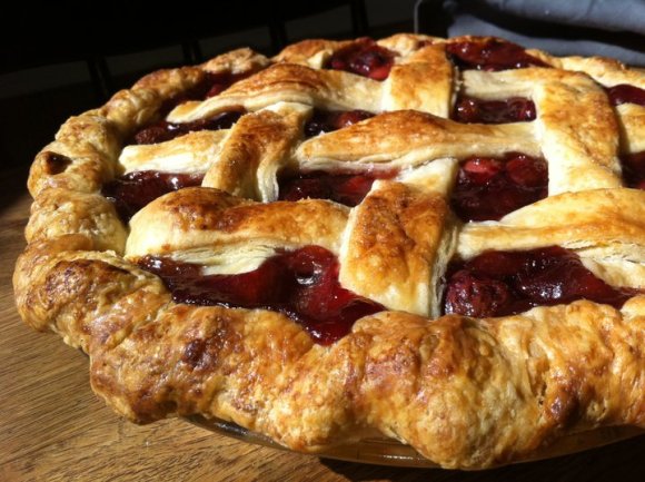 Cherry Rhubarb Lattice Pie from Three Babes Bakeshop - Photo Courtesy of Three Babes Bakeshop (San Francisco)