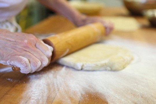 Rolling Out Pie Dough at Wanda's Pie in the Sky (Toronto, Canada) - Photo Courtesy of Michael Kohn Photography and Wanda's Pie in the Sky